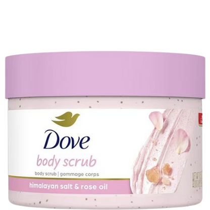 Dove Himalayan Salt & Rose Oil Body Scrub, 298 g