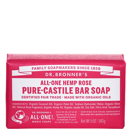 Dr. Bronner's Pure-Castile Bar Soap Rose