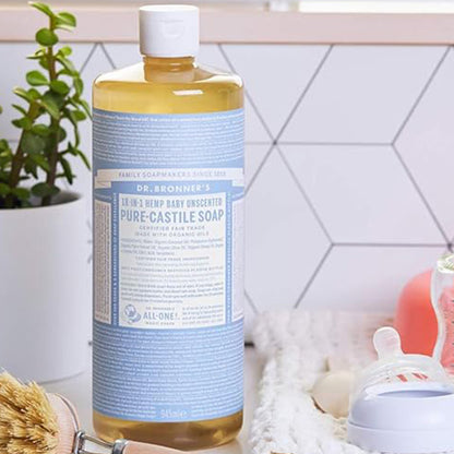 Dr. Bronner's 18-In-1 Pure-Castile Soap Baby Unscented