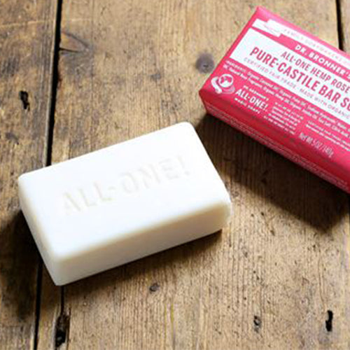 Dr. Bronner's Pure-Castile Bar Soap Rose