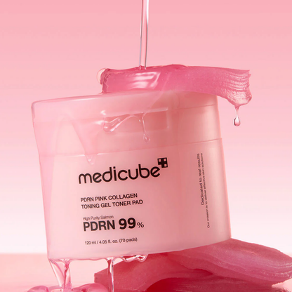 Medicube PDRN Pink Collagen Toning Gel Toner Pad