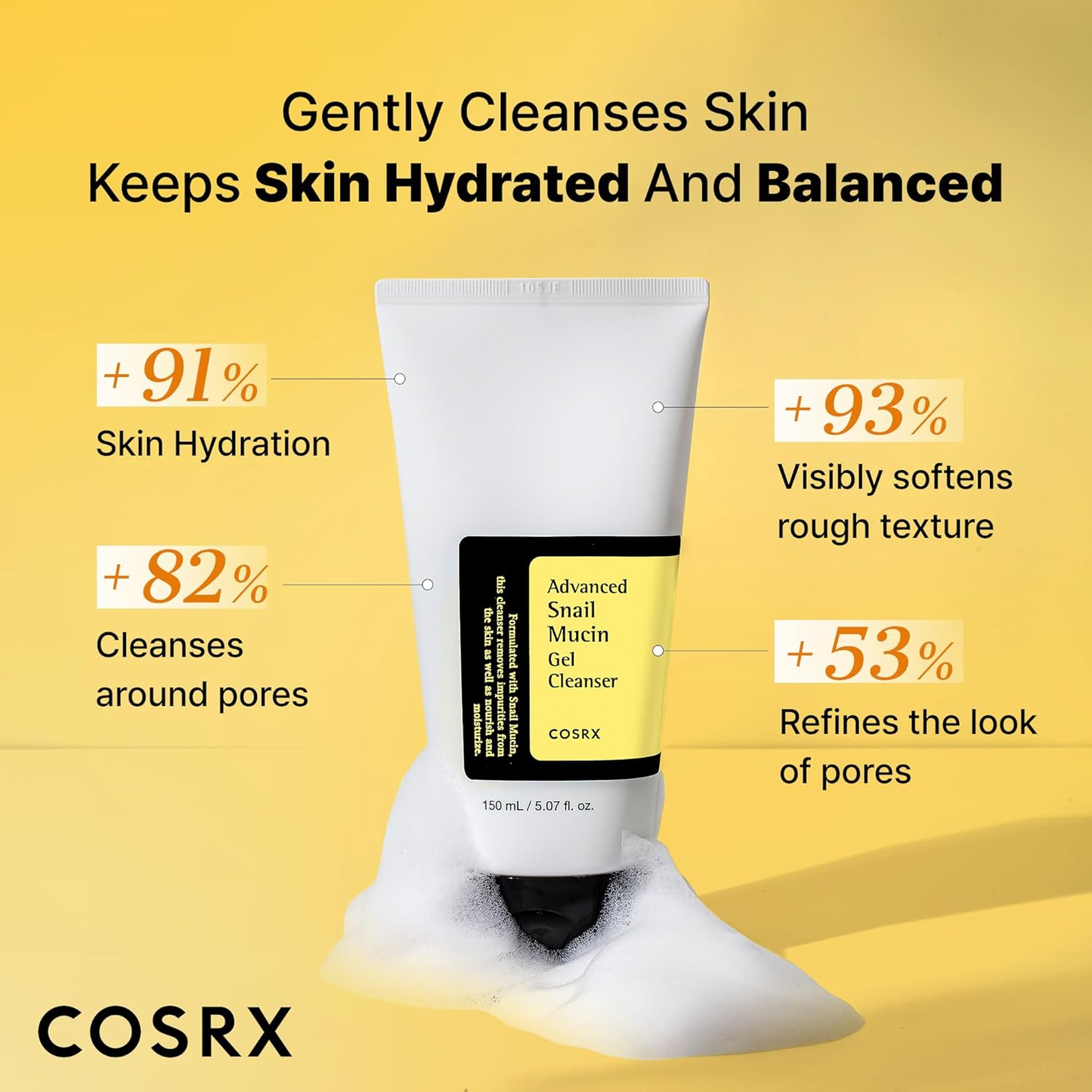COSRX Advanced Snail Mucin Foam Cleanser