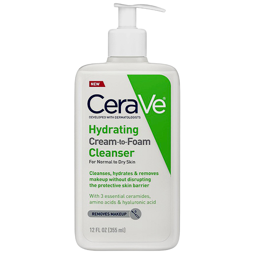 CeraVe® Hydrating Cream-to-Foam Cleanser